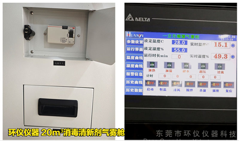 消毒清新劑氣霧艙的試驗(yàn)內(nèi)容(圖2)
